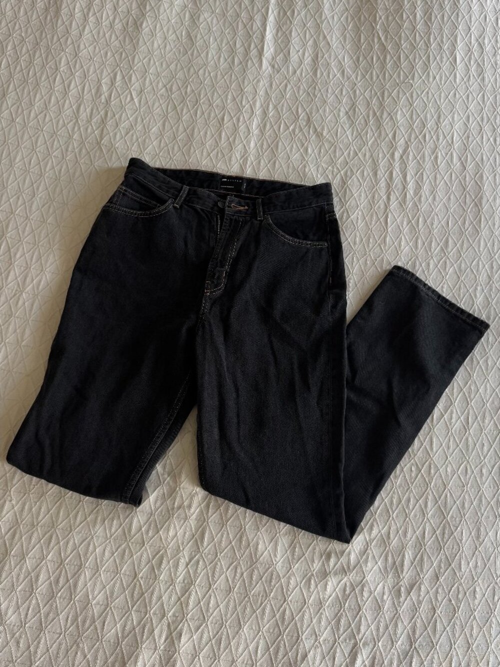 ASOS Design 90s Straight Jeans - Washed Black W30 L32